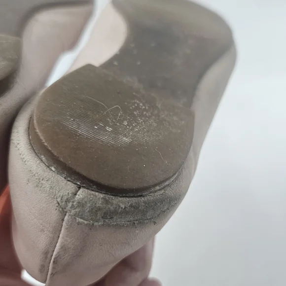 Tory Burch Benton 2 Ballet Flats Nappa Leather Seashell Pink Goan Sand Size 7 - Picture 9 of 11